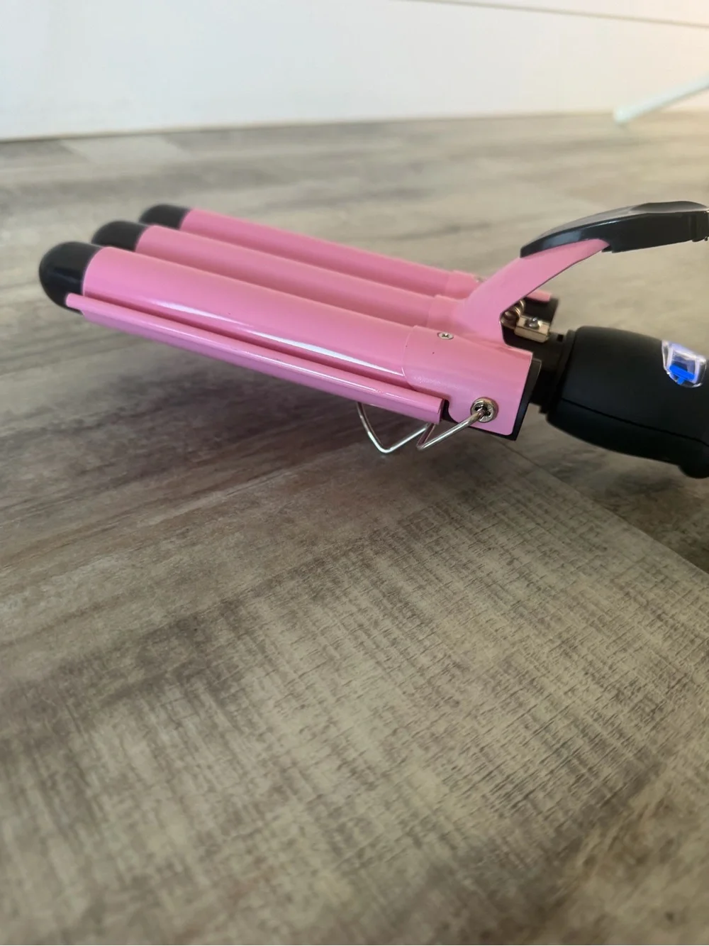 Pink Triple Barrel Hair Waver Ceramic Curling Iron